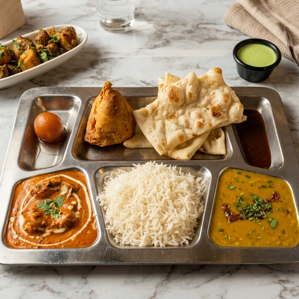 DIVINE - The Indian Cuisine restaurant interior and authentic dishes in Edmonton Oliver